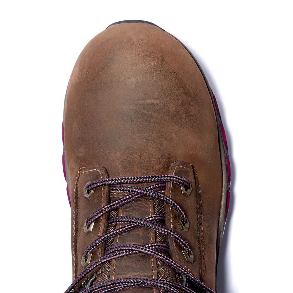 Botas de Trabajo Timberland Mujer Pro® Hypercharge 6-Inch Composite-Toe Waterproof Marrones/Negras -